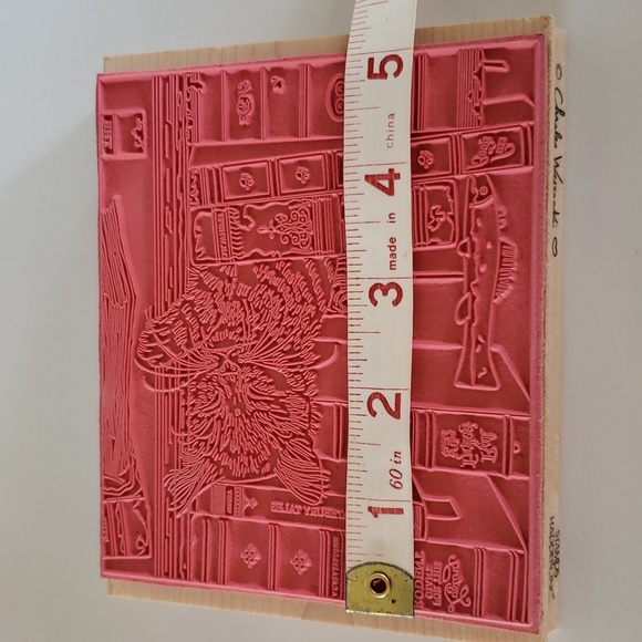 Large Cat Stamp #90251 Federick the Literate Stamps Happen Inc Charles Wysocki - Picture 10 of 11